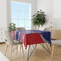 Tasman Bay 2026 Rugby Custom Tablecloth NZ Maori Silver Fern