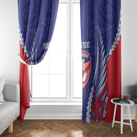 Tasman Bay 2026 Rugby Custom Window Curtain NZ Maori Silver Fern