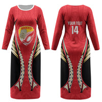Waikato 2026 Rugby Custom Couples Matching Long Sleeve Bodycon Dress and Long Sleeve Button Shirt NZ Maori Silver Fern LT14 - Polynesian Pride
