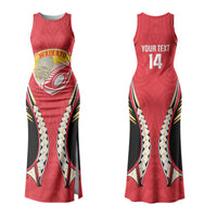 Waikato 2026 Rugby Custom Couples Matching Tank Maxi Dress and Hawaiian Shirt NZ Maori Silver Fern LT14 - Polynesian Pride