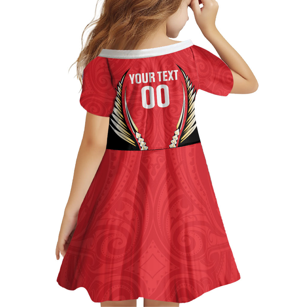 Waikato 2026 Rugby Custom Family Matching Off Shoulder Short Dress and Hawaiian Shirt NZ Maori Silver Fern LT14 - Polynesian Pride