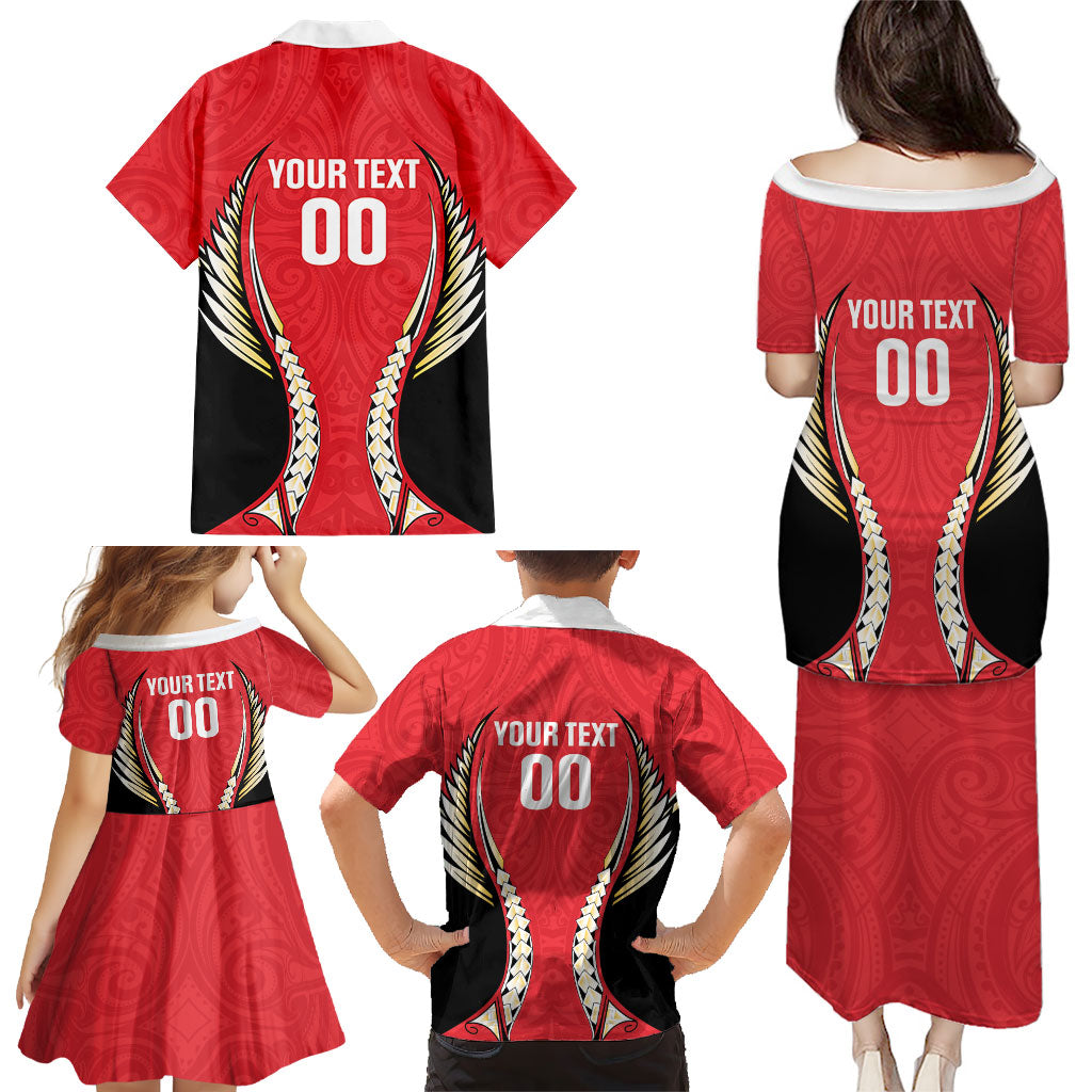 Waikato 2026 Rugby Custom Family Matching Puletasi and Hawaiian Shirt NZ Maori Silver Fern LT14 - Polynesian Pride