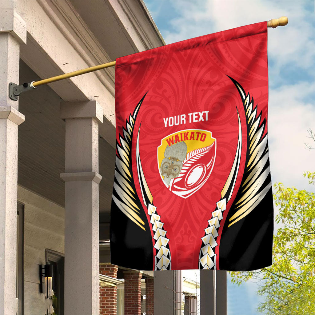 Waikato 2026 Rugby Custom Garden Flag NZ Maori Silver Fern LT14 House Flag Red - Polynesian Pride