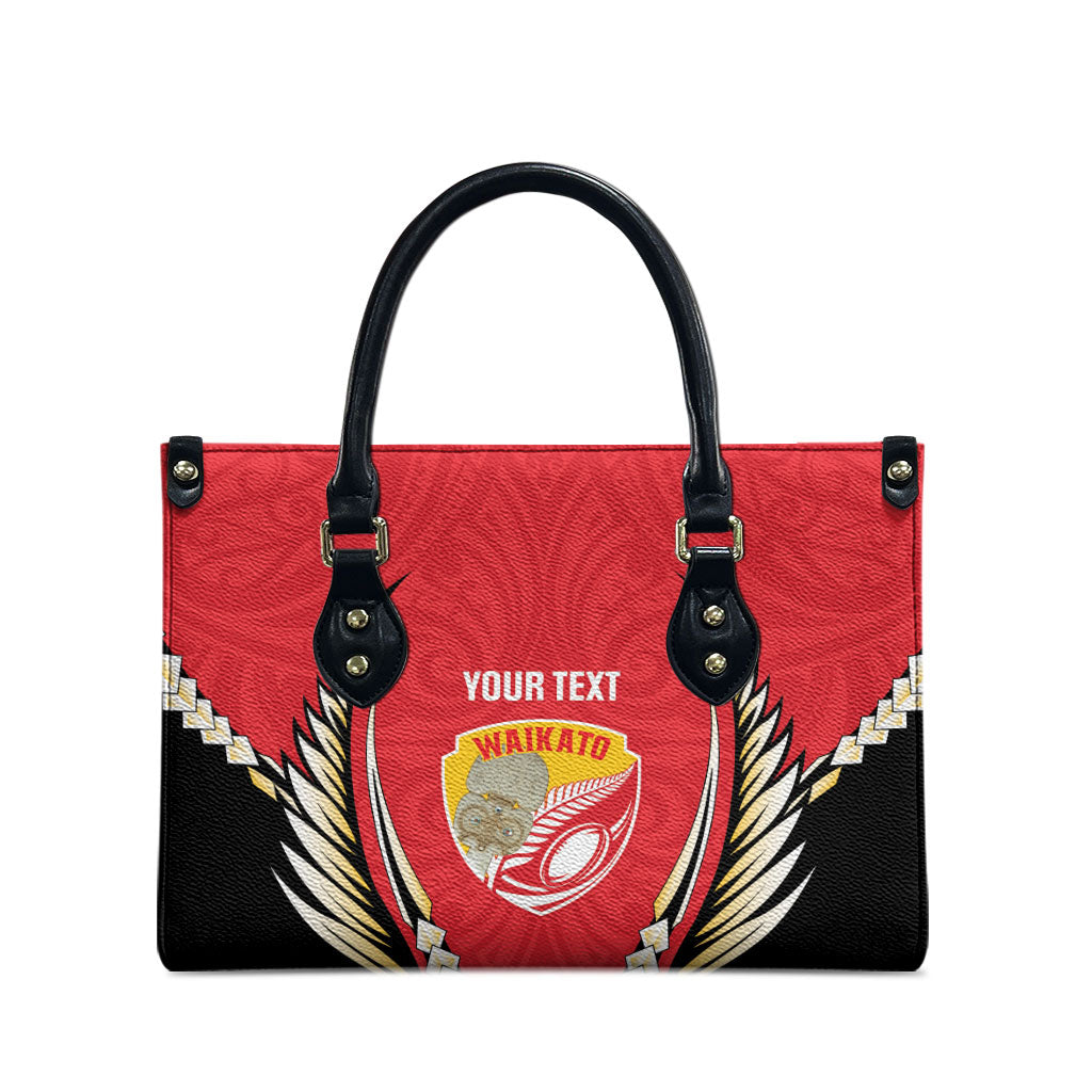 Waikato 2026 Rugby Custom Leather Bag NZ Maori Silver Fern