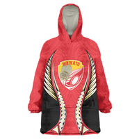 Waikato 2026 Rugby Custom Wearable Blanket Hoodie NZ Maori Silver Fern