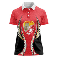 Waikato 2026 Rugby Custom Women Polo Shirt NZ Maori Silver Fern
