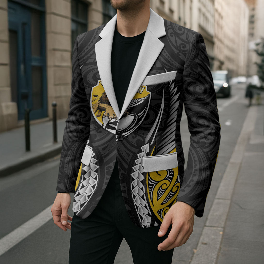 Wellington 2026 Rugby Custom Blazer NZ Maori Silver Fern LT14 - Polynesian Pride