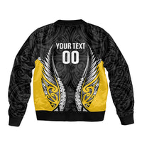 Wellington 2026 Rugby Custom Bomber Jacket NZ Maori Silver Fern