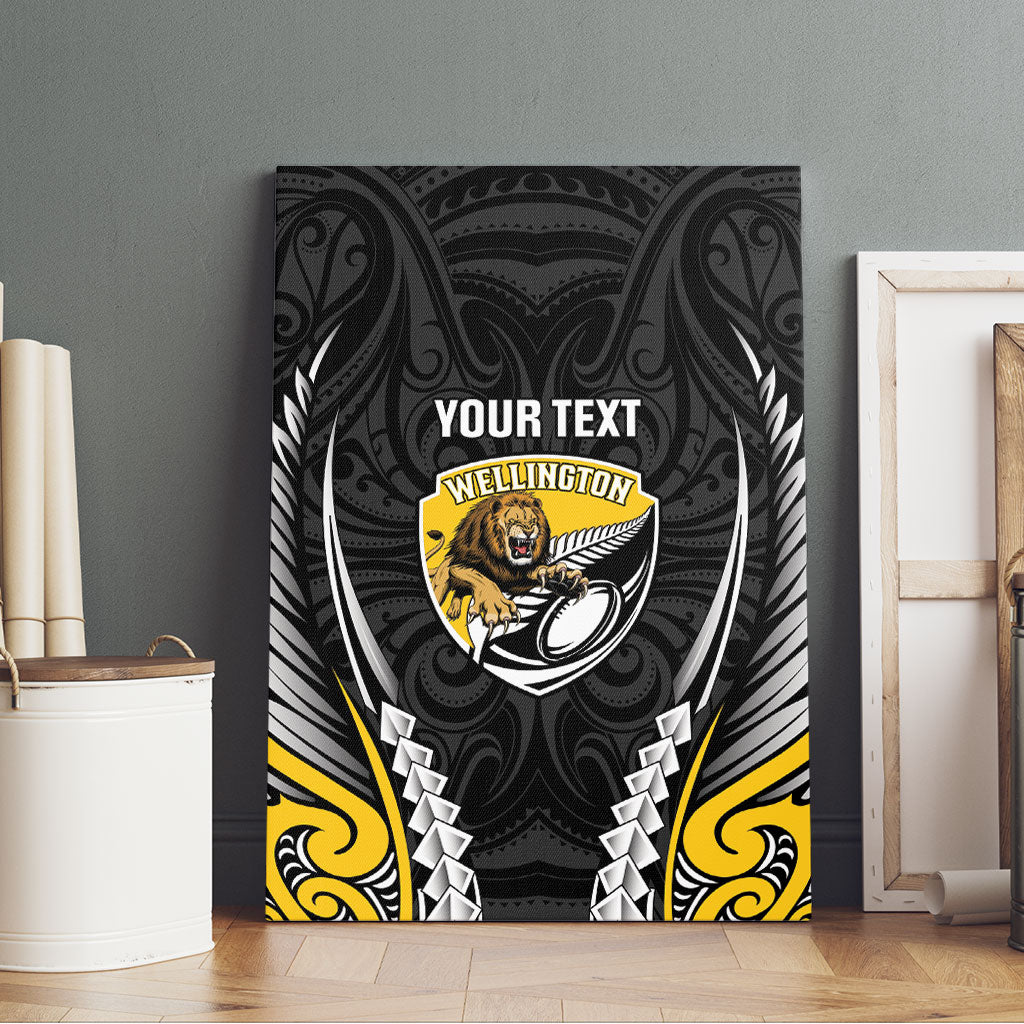 Wellington 2026 Rugby Custom Canvas Wall Art NZ Maori Silver Fern
