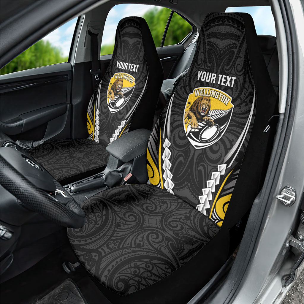 Wellington 2026 Rugby Custom Car Seat Cover NZ Maori Silver Fern