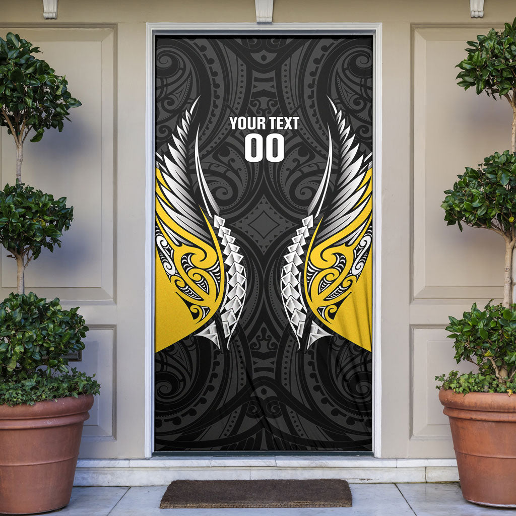 Wellington 2026 Rugby Custom Door Cover NZ Maori Silver Fern