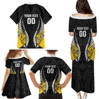Wellington 2026 Rugby Custom Family Matching Puletasi and Hawaiian Shirt NZ Maori Silver Fern LT14 - Polynesian Pride