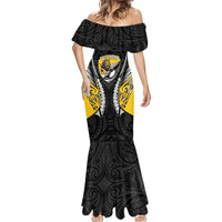 Wellington 2026 Rugby Custom Mermaid Dress NZ Maori Silver Fern