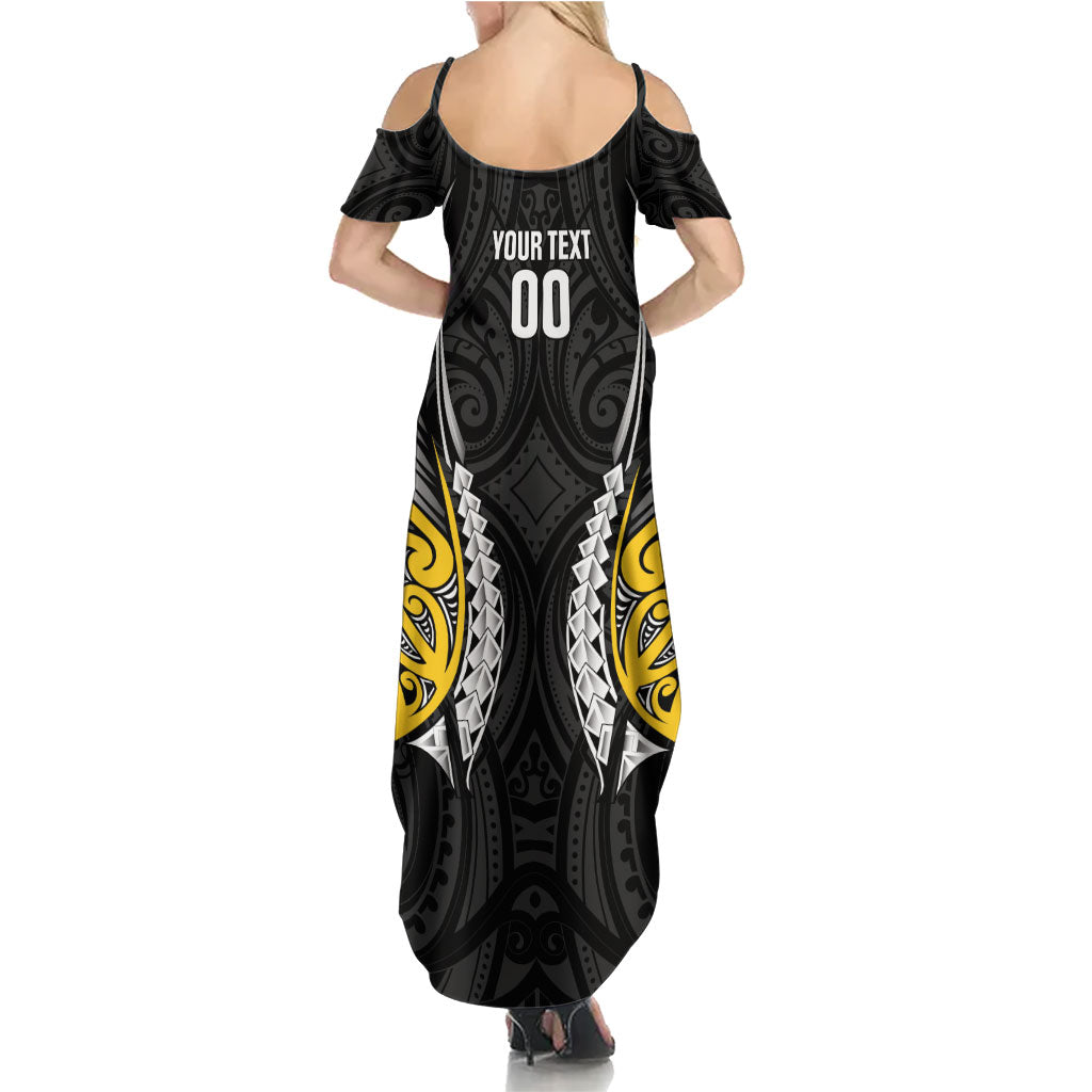 Wellington 2026 Rugby Custom Summer Maxi Dress NZ Maori Silver Fern