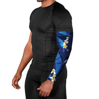 Teal Purple Banana Leaf Hawaii Arm Sleeves Lau Maia Plumeria Tropical Summer Vibes