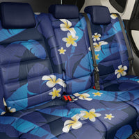 Teal Purple Banana Leaf Hawaii Back Car Seat Cover Lau Maia Plumeria Tropical Summer Vibes