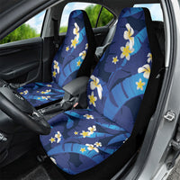 Teal Purple Banana Leaf Hawaii Car Seat Cover Lau Maia Plumeria Tropical Summer Vibes