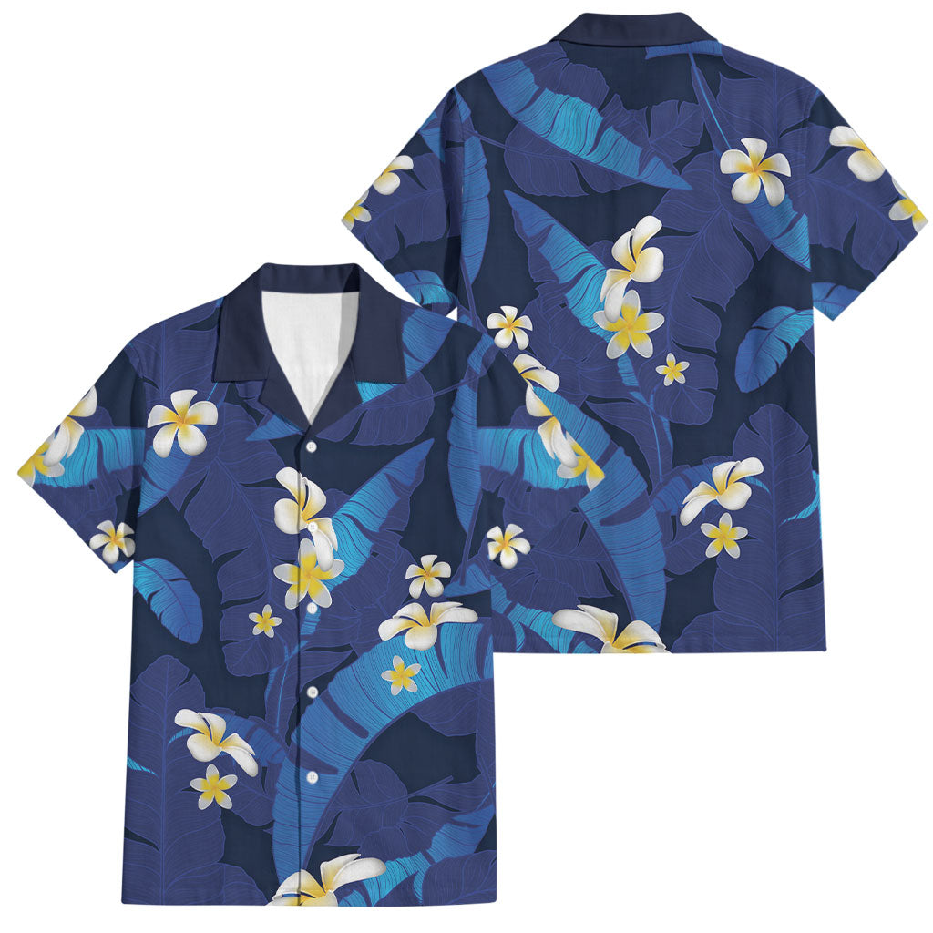 Teal Purple Banana Leaf Hawaii Family Matching Mermaid Dress and Hawaiian Shirt Lau Maia Plumeria Tropical Summer Vibes