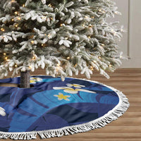 Teal Purple Banana Leaf Hawaii Tree Skirt Lau Maia Plumeria Tropical Summer Vibes LT14 - Polynesian Pride