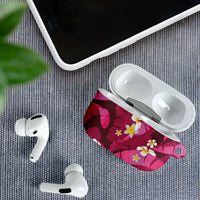 Pink Banana Leaf Hawaii AirPods Case Lau Maia Plumeria Tropical Summer Vibes