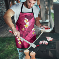 Pink Banana Leaf Hawaii Apron Lau Maia Plumeria Tropical Summer Vibes