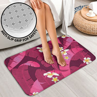 Pink Banana Leaf Hawaii Bathroom Set Lau Maia Plumeria Tropical Summer Vibes