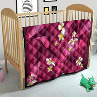 Pink Banana Leaf Hawaii Quilt Lau Maia Plumeria Tropical Summer Vibes