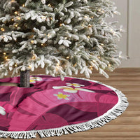 Pink Banana Leaf Hawaii Tree Skirt Lau Maia Plumeria Tropical Summer Vibes LT14 - Polynesian Pride