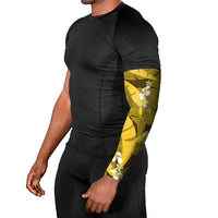 Yellow Banana Leaf Hawaii Arm Sleeves Lau Maia Plumeria Tropical Summer Vibes