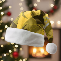 Yellow Banana Leaf Hawaii Christmas Santa Hat Lau Maia Plumeria Tropical Summer Vibes LT14 Without Fur Yellow - Polynesian Pride