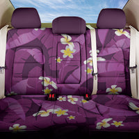 Purple Banana Leaf Hawaii Back Car Seat Cover Lau Maia Plumeria Tropical Summer Vibes