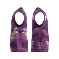 Purple Banana Leaf Hawaii Christmas Knitted V-Neck Vest Lau Maia Plumeria Tropical Summer Vibes LT14 - Polynesian Pride