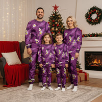 Purple Banana Leaf Hawaii Christmas Pajama Set Lau Maia Plumeria Tropical Summer Vibes LT14 - Polynesian Pride