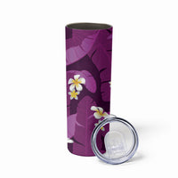 Purple Banana Leaf Hawaii Skinny Tumbler Lau Maia Plumeria Tropical Summer Vibes