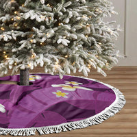 Purple Banana Leaf Hawaii Tree Skirt Lau Maia Plumeria Tropical Summer Vibes LT14 - Polynesian Pride
