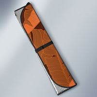 Orange Banana Leaf Hawaii Auto Sun Shade Lau Maia Plumeria Tropical Summer Vibes
