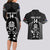 Custom New Zealand Aotearoa Rugby Couples Matching Long Sleeve Bodycon Dress and Hawaiian Shirt NZ Tiki With Maori Fern World Cup Black Version LT14 - Polynesian Pride