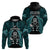 New Zealand Aotearoa Rugby Hoodie NZ Tiki With Maori Fern World Cup Turquoise Version LT14 - Polynesian Pride