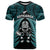 New Zealand Aotearoa Rugby T Shirt NZ Tiki With Maori Fern World Cup Turquoise Version LT14 Turquoise - Polynesian Pride