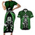 New Zealand Aotearoa Rugby Couples Matching Short Sleeve Bodycon Dress and Hawaiian Shirt NZ Tiki With Maori Fern World Cup Green Version LT14 Green - Polynesian Pride