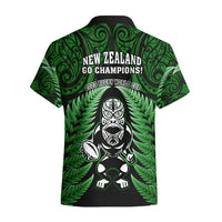 New Zealand Aotearoa Rugby Hawaiian Shirt NZ Tiki With Maori Fern World Cup Green Version LT14 - Polynesian Pride