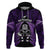 New Zealand Aotearoa Rugby Hoodie NZ Tiki With Maori Fern World Cup Purple Version LT14 Purple - Polynesian Pride