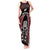 New Zealand Aotearoa Rugby Tank Maxi Dress NZ Tiki With Maori Fern World Cup Red Version LT14 Women Red - Polynesian Pride