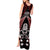 New Zealand Aotearoa Rugby Tank Maxi Dress NZ Tiki With Maori Fern World Cup Red Version LT14 - Polynesian Pride