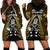 New Zealand Aotearoa Rugby Hoodie Dress NZ Tiki With Maori Fern World Cup Gold Version LT14 - Polynesian Pride