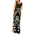 New Zealand Aotearoa Rugby Tank Maxi Dress NZ Tiki With Maori Fern World Cup Gold Version LT14 - Polynesian Pride