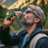 Pineapple Skull Aloha Hawaii 4 in 1 Can Cooler Tumbler Summer Vibes Tropical Seamless Pattern - Polynesian Pride