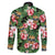 Pineapple Skull Aloha Hawaii Family Matching Long Sleeve Bodycon Dress and Hawaiian Shirt Summer Vibes Tropical Seamless Pattern - Polynesian Pride