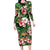 Pineapple Skull Aloha Hawaii Family Matching Long Sleeve Bodycon Dress and Hawaiian Shirt Summer Vibes Tropical Seamless Pattern - Polynesian Pride