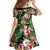 Pineapple Skull Aloha Hawaii Family Matching Off Shoulder Maxi Dress and Hawaiian Shirt Summer Vibes Tropical Seamless Pattern - Polynesian Pride